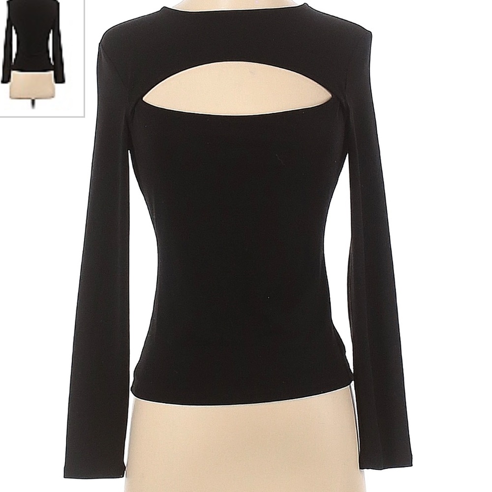 Leith Long Sleeve Top with cutout